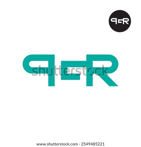 Letter PGR Logo Negative Space