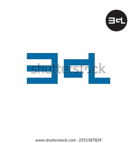 Letter EGL Logo Negative Space