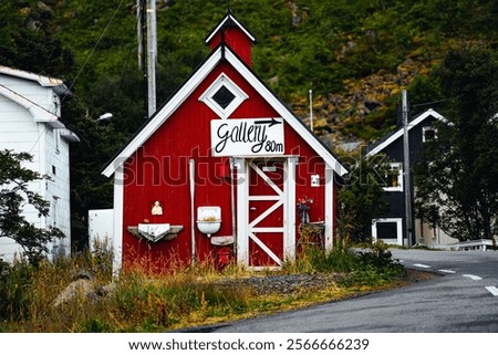 Similar – Foto Bild Rote Holzhütte auf der Insel Åstol in Schweden