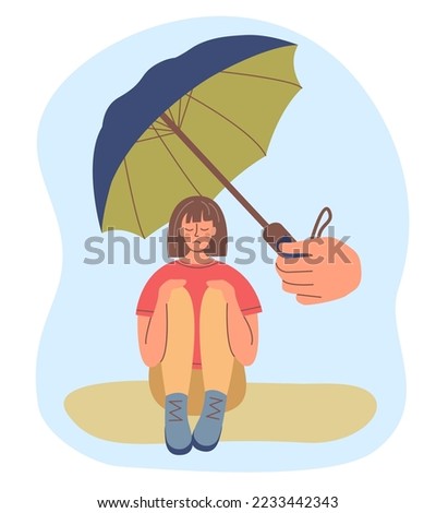 Similar – Image, Stock Photo patronage Umbrella