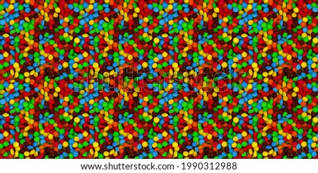 Close up of a pile of colorful chocolate coated candy, chocolate pattern, chocolate seamless background. 3d illustration. Imagine de stoc © 
