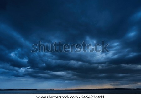 Similar – Foto Bild wolkenreicher Abend an der Nordseeküste in Dänemark