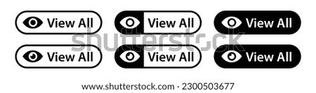 View all icon. View all button icon, vector illustration