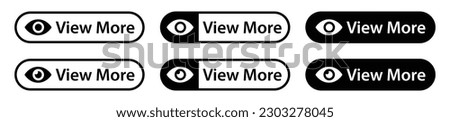 View more icon. View more button icon, vector illustration