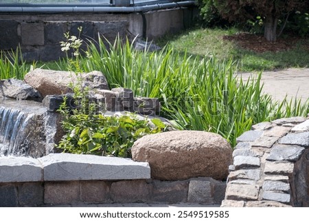Similar – Image, Stock Photo Old stone bridge between rocky cliffs in town