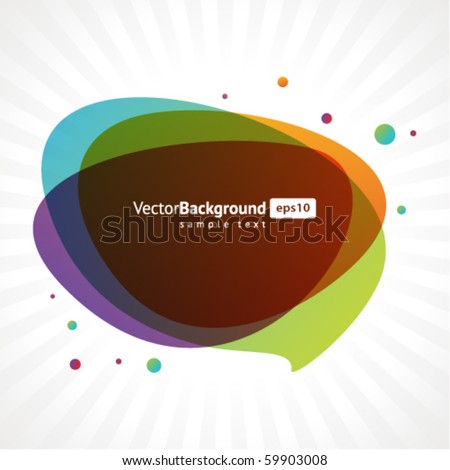 Abstract speech bubble vector background