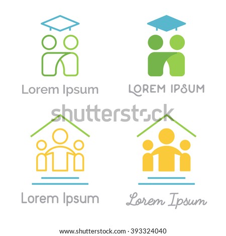 Set of vector logos related to education and learning.
Can be used for kids studio, student unions, mentorship programs, family center. Modern linear and flat versions.
