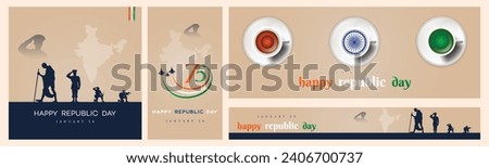 
Republic day poster design, 26th January, Indian Flag, happy, Republic Day, template, poster, promotions, Republic day post, card, banner. vector illustration design Happy republic day India,story 
