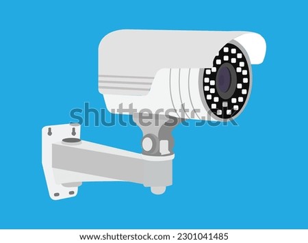 CC TV surveillance icon vector design illustration.White background, security camera, silhouette, icon,This is CCTV 3D Render Illustration Icon, high resolution vecto , isolated on a white background.