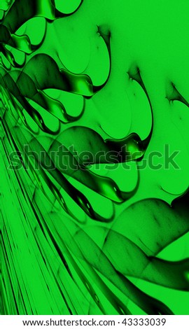 Green and black background. Abstract design.
