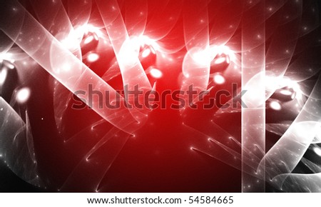 mystical background bright red. Abstract