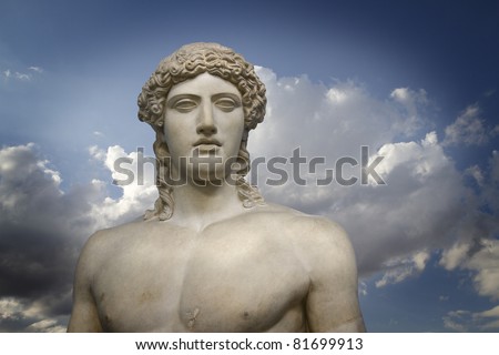 Roman God of the beauty, classic art