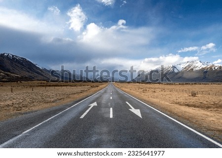 Similar – Image, Stock Photo Alps in the evening sun