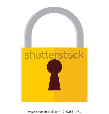 Closed padlock line icon. Password, security, protection, data, key, door, keyhole, security master key. Vector icons for business and advertising