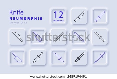 Knife set icon. Chef, cleaver, blade, kitchen, utility, chopping, cutting, culinary, cooking, sharp, cutlery, butcher, slicing, kitchen tools, utensil, sharp blade, food preparation, cutting tool.