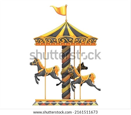 children circus character on white background