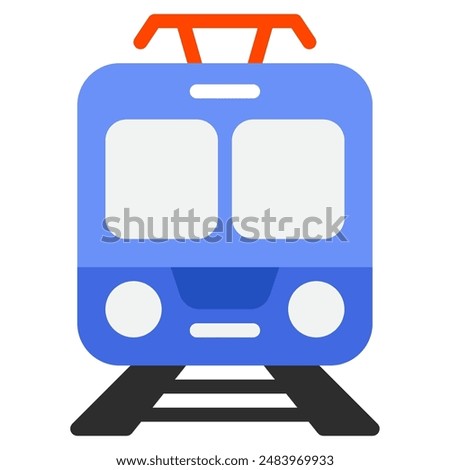 Tram icon for web, app, infographic, etc