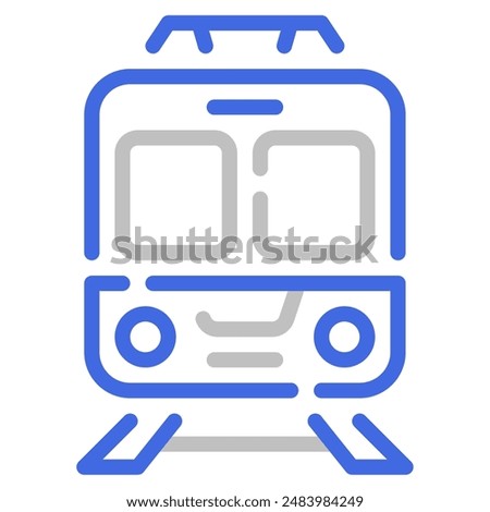 Tram icon for web, app, infographic, etc