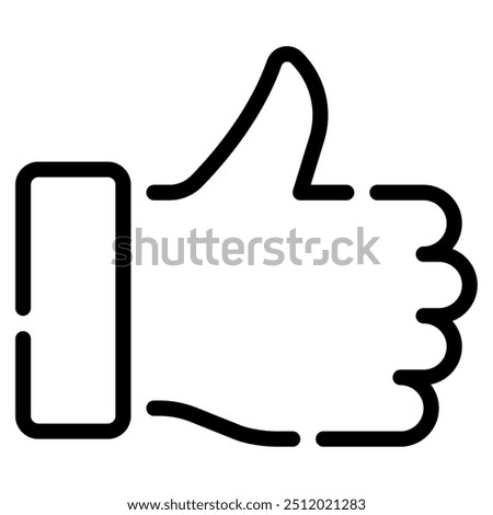 Thumbs up icon for web, app, infographic, etc