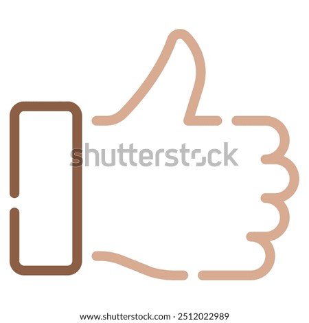 Thumbs up icon for web, app, infographic, etc