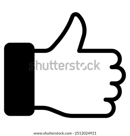 Thumbs up icon for web, app, infographic, etc