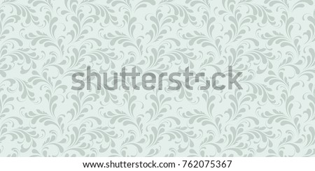 Seamless Monochrome Floral Pattern Background For Textile Wallpapers Wrapping Paper