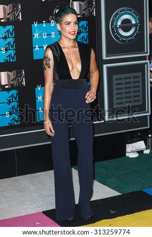 LOS ANGELES, CA/USA - AUGUST 30 2015: Ashley Frangipane (AKA Halsey ) attends the 2015 MTV Video Music Awards at Microsoft Theater.