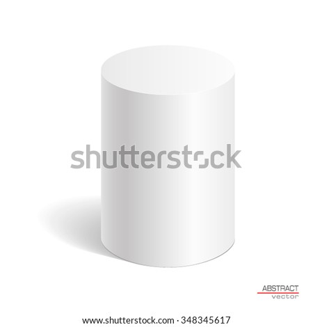 3D cylinder. Vector illustration for your design.