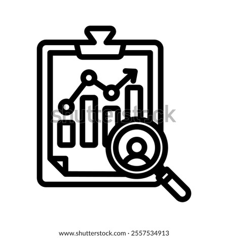 accountability icon line vector illustration on white background.