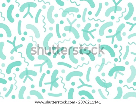 Probiotics Live Bacteria Background. Abstract background depicting probiotics concept. Concept of design with Lactobacillus Probiotic Bacteria. Design with Prebiotic healthy nutrition ingredient