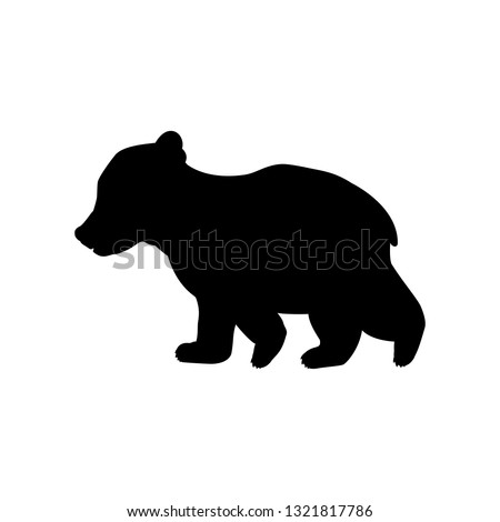 Bear Cub Silhouette At Getdrawings Free Download