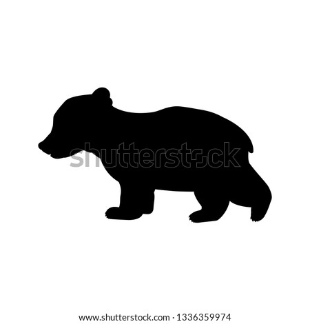 Download Bear Cub Silhouette At Getdrawings Free Download