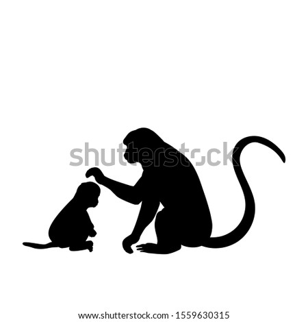 Download Baby Monkey Silhouette At Getdrawings Free Download