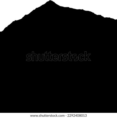 Snowdon snowdonia wales vector silhouette 