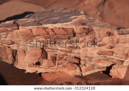 Weathered stone in The Wave, Coyote Buttes, Arizona