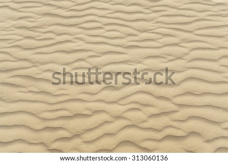 Waves of beach sand texture and background