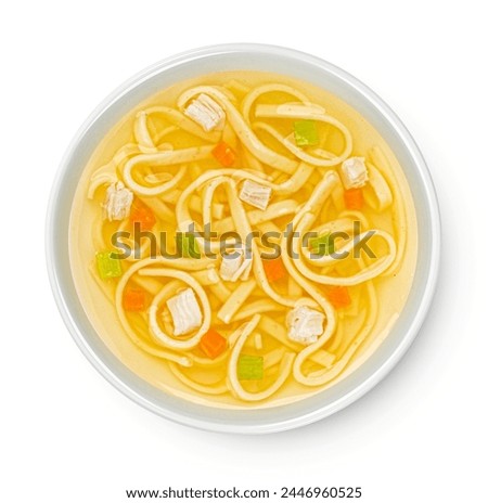 Similar – Image, Stock Photo Asian chicken noodle soup with chopsticks