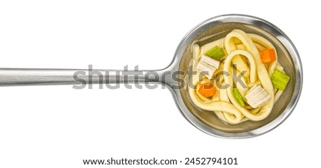 Similar – Image, Stock Photo Asian chicken noodle soup with chopsticks