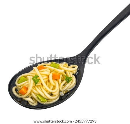 Similar – Image, Stock Photo Asian chicken noodle soup with chopsticks