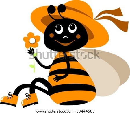 Bee Stock Vector 33444583 : Shutterstock