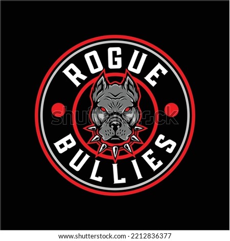 Rogue bullies logo design vector