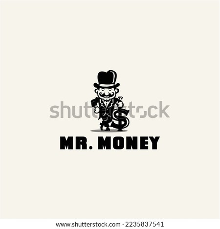Mr Money logo design vector