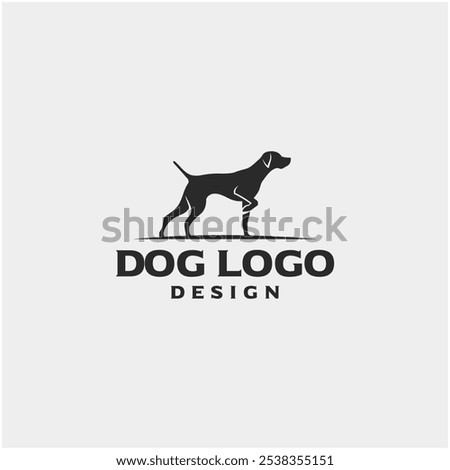 Dog Logo Design Vector Illustration