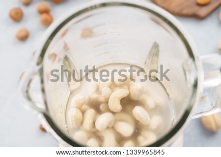 Similar – Image, Stock Photo soaking cashews to make cashew milk