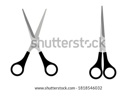 Open scissor and closed scissor