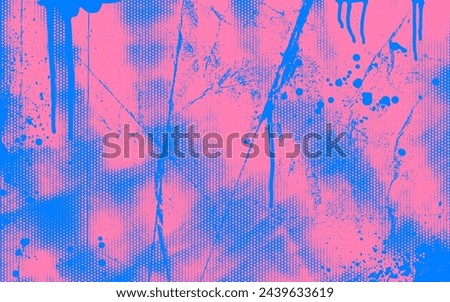 Similar – Image, Stock Photo Blue graffiti on a brick wall