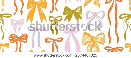 Similar – Image, Stock Photo knotted multi-colored ribbon bows