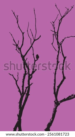 Similar – Image, Stock Photo Crow on bare tree raven