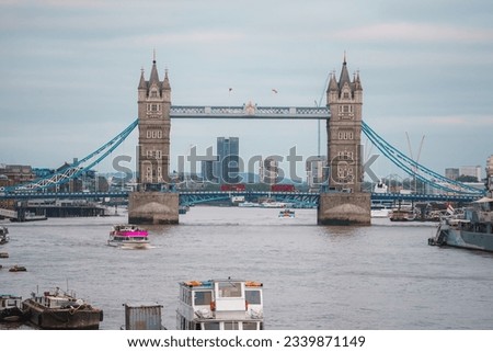 Similar – Image, Stock Photo Tower Bridge at night.