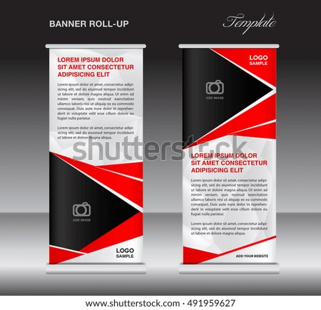 red roll up banner template stand template stand design banner